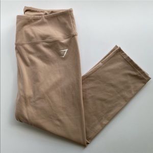 Gymshark Dreamy Cropped Taupe Legging in Size XL